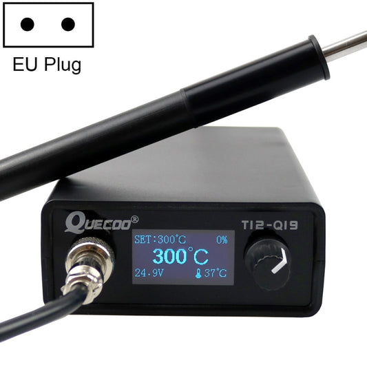 QUECOO 1.3 Inch Display Soldering Station with Handle, Set: EU Plug (Q19+M8) - Home & Garden by QUECOO | Online Shopping UK | buy2fix