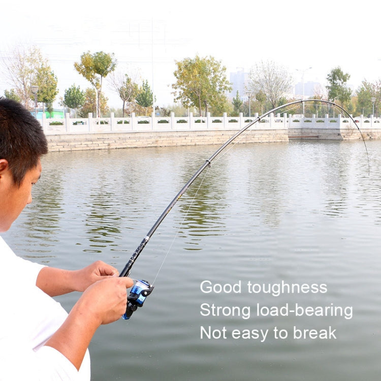 ZHANLANGWANG Carbon Throwing Pole Mini Short Rock Fishing Rod, Length: 2.1m(Black) - Fishing Rods & Accessories by buy2fix | Online Shopping UK | buy2fix