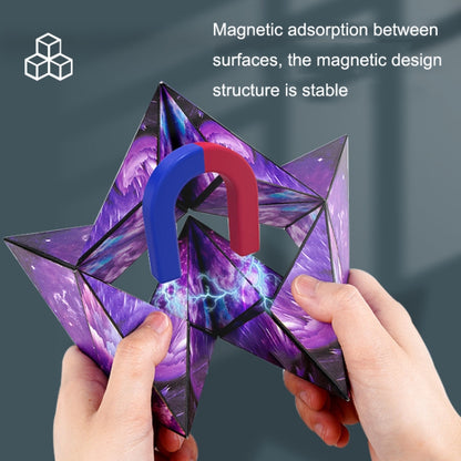 3D Variety Geometry Alien Magic Cube Magnetic Logic Thinking Children Educational Toys(Magic Purple) - Magic Cubes by buy2fix | Online Shopping UK | buy2fix