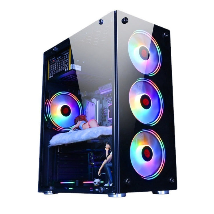 Computer CPU RGB luminous Radiator 4 Fans+Remote Control - Computer & Networking by buy2fix | Online Shopping UK | buy2fix