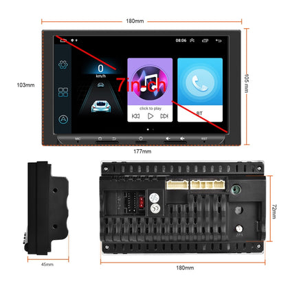 7 inch Carplay GPS Navigation Reverse Integrated Machine, Style: Standard+AHD Camera(2+32G) - In Car by buy2fix | Online Shopping UK | buy2fix