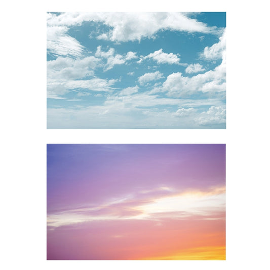 3D Double-Sided Matte Photography Background Paper(Blue Sky+Early Rosy Clouds) - Camera Accessories by buy2fix | Online Shopping UK | buy2fix