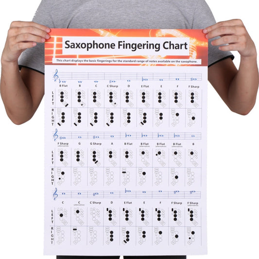 Coated Paper Saxophone Fingering Chord Diagrams Saxophone Practice Figure(Large) - Other Accessories by buy2fix | Online Shopping UK | buy2fix