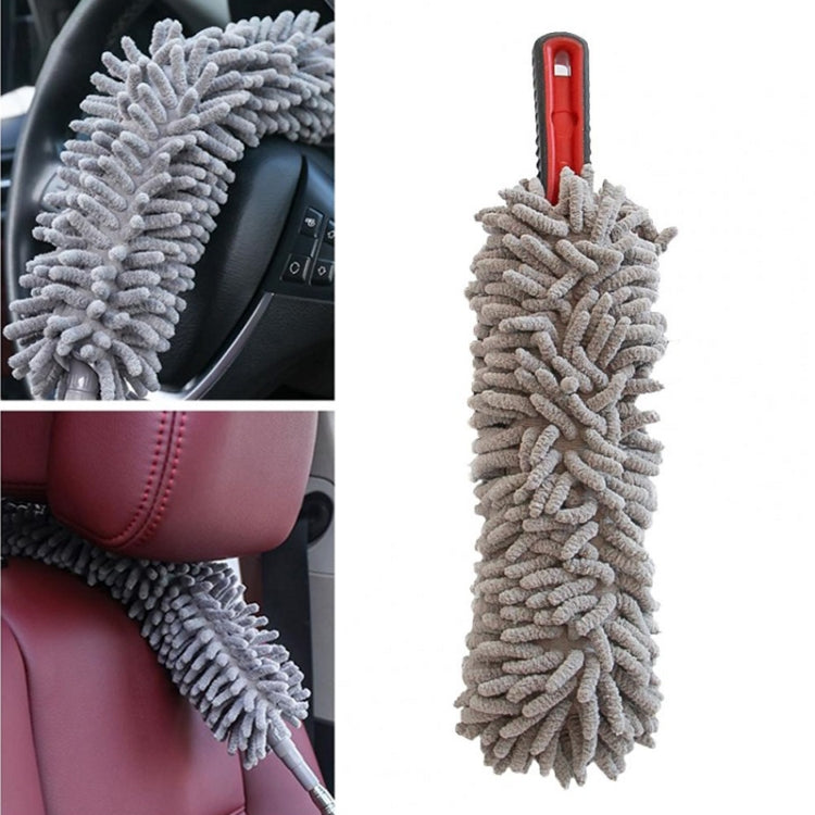 2pcs Car Cleaning Chenille Long Handle Round Car Wash Duster(39cm) - In Car by buy2fix | Online Shopping UK | buy2fix