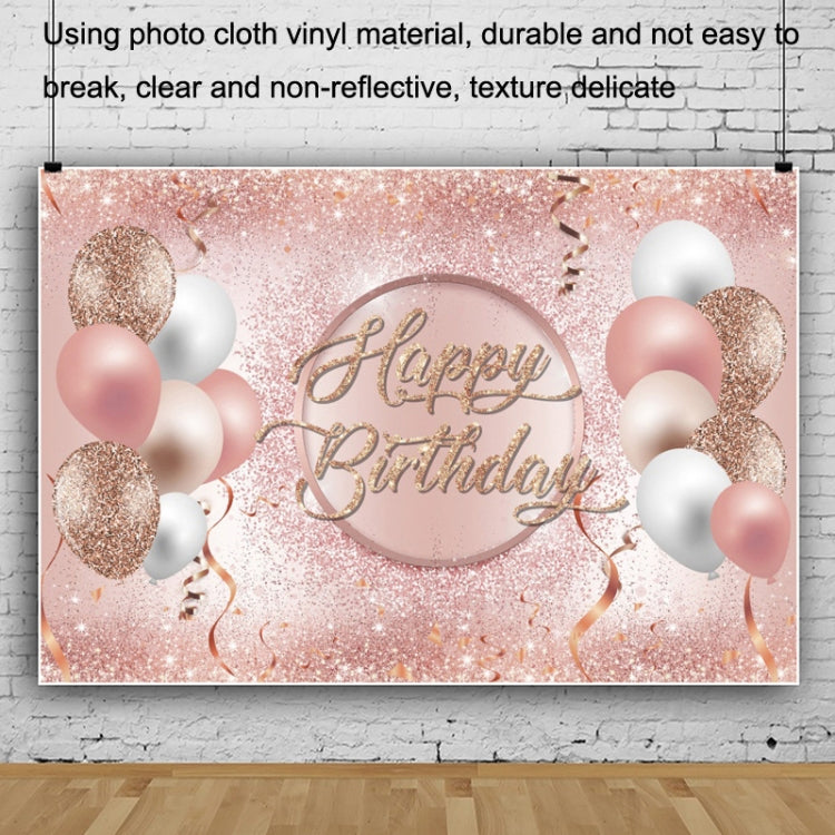 MDN121220 1.5m x 1m Rose Golden Balloon Birthday Party Background Cloth Photography Photo Pictorial Cloth - Camera Accessories by buy2fix | Online Shopping UK | buy2fix