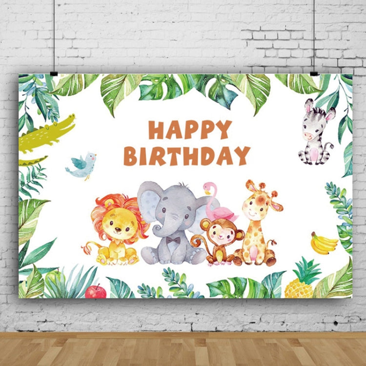 MDT10056 1.5m x 1m Animal Forest Cartoon Birthday Party Banquet Decoration Photo Background Cloth - Camera Accessories by buy2fix | Online Shopping UK | buy2fix