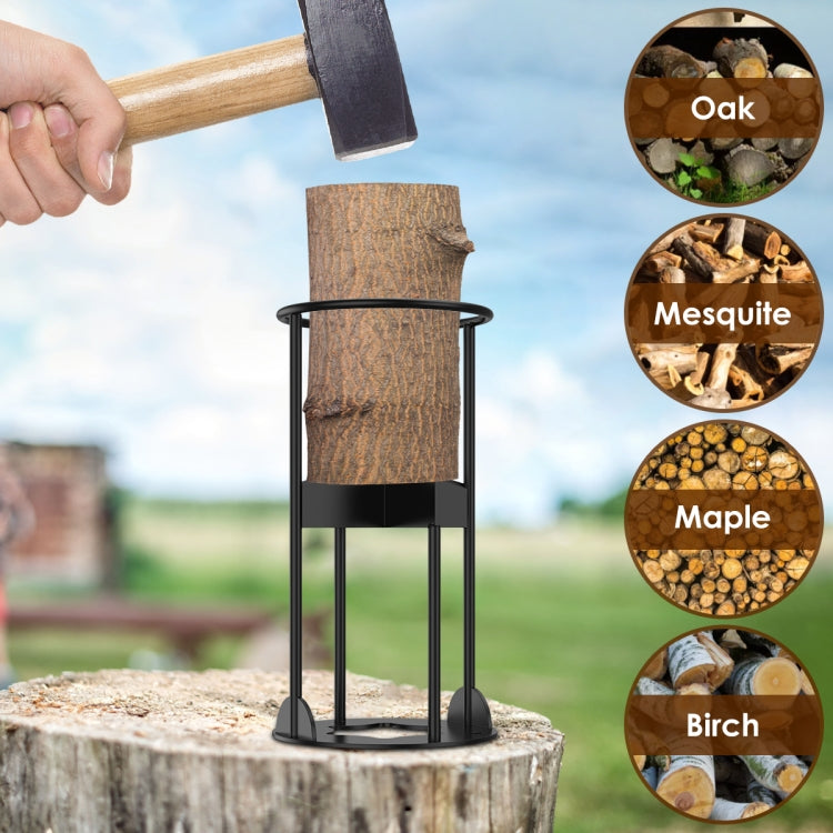 Cross Firewood Kindling Splitter Manual Log Splitter with Carbon Steel Cutter Head, Model: Large A Type - Wood Chopping Tool by buy2fix | Online Shopping UK | buy2fix