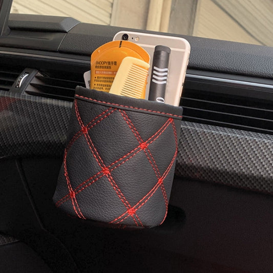 2pcs Multifunctional Hanging Car Air Vent Storage Organizer(Red Line) - In Car by buy2fix | Online Shopping UK | buy2fix