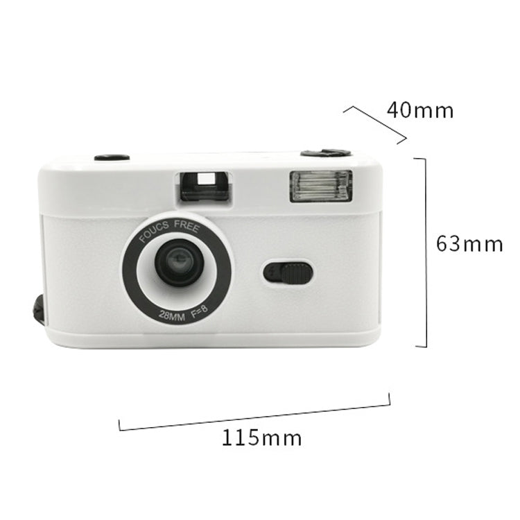 R2-FILM Retro Manual Reusable Film Camera for Children without Film(Black+White) - Consumer Electronics by buy2fix | Online Shopping UK | buy2fix