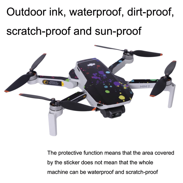 Sunnylife MM2-TZ452 For DJI Mini 2 Waterproof PVC Drone Body + Arm + Remote Control Decorative Protective Stickers Set(Shark Red) - DJI & GoPro Accessories by Sunnylife | Online Shopping UK | buy2fix