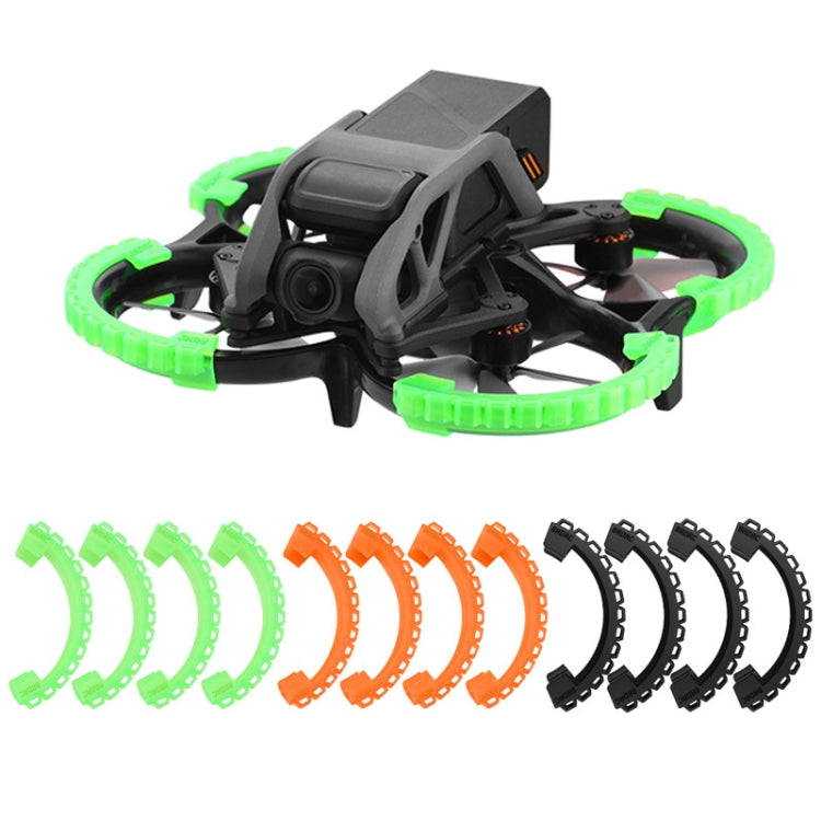 For DJI Avata BRDRC-9604 4pcs Drone Propeller TPU Protective Guard UAV Bumper Anti-collision Ring Cover(Green) - DJI & GoPro Accessories by BRDRC | Online Shopping UK | buy2fix