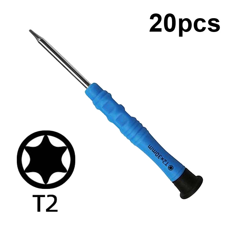 20pcs Mini Screwdriver Anti-Slip Mobile Phone Disassembly Maintenance Tools, Series: T2 - Repair & Spare Parts by buy2fix | Online Shopping UK | buy2fix