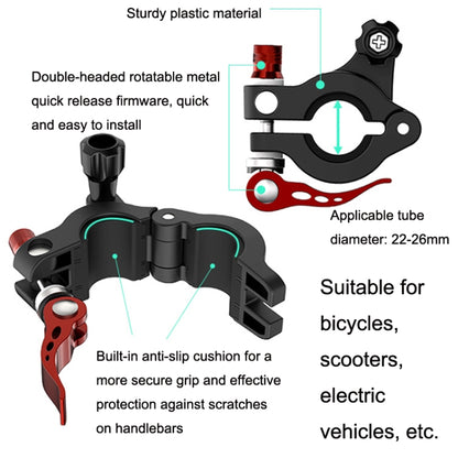 For Mini 3 Pro Sunnylife MM3-ZJ400 Remote Control Shooting Camera Bicycle Clip(Black) - DJI & GoPro Accessories by Sunnylife | Online Shopping UK | buy2fix