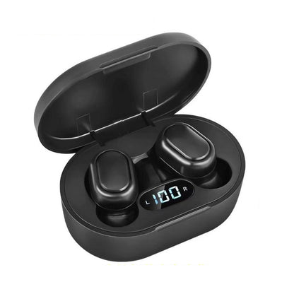 E7s Digital Sports Waterproof TWS Bluetooth 5.0 In-Ear Headphones(Black) - TWS Earphone by buy2fix | Online Shopping UK | buy2fix