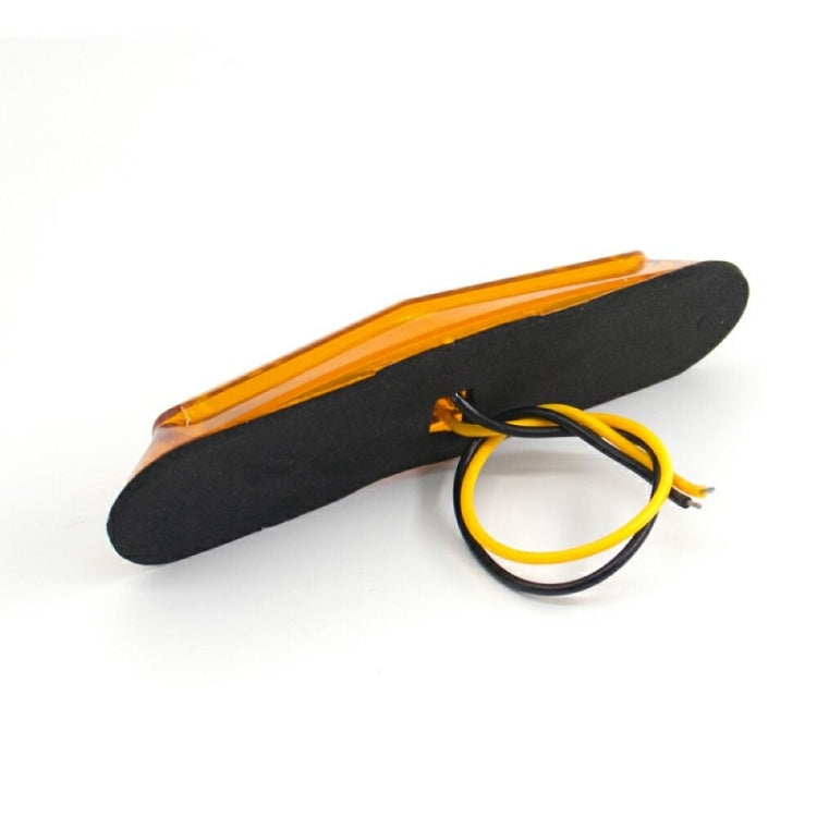 4pcs MK-162 6LED Light Guide Side Light 10-30V Trailer Side Tail Light(Yellow) - In Car by buy2fix | Online Shopping UK | buy2fix