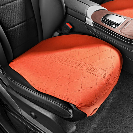 Flip-fur Car Cushion Breathable Ventilation Cushion for Four Seasons, Style: Front Cushion(Orange) - In Car by buy2fix | Online Shopping UK | buy2fix