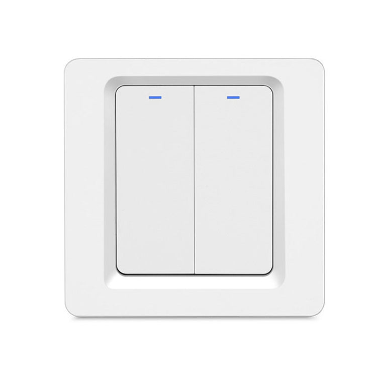 Tuya ZigBee Smart Single-fire Zero-fire Sharing Switch Phone Control Voice Panel EU Plug, Spec: 2 Buttons - Consumer Electronics by buy2fix | Online Shopping UK | buy2fix