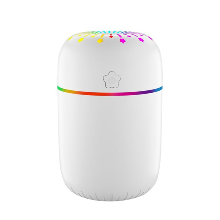 Colorful Cup USB Ambient Light Air Humidifier Desktop Car Marquee Humidifier(Lucky Star White) - Air Purifiers & Parts by buy2fix | Online Shopping UK | buy2fix