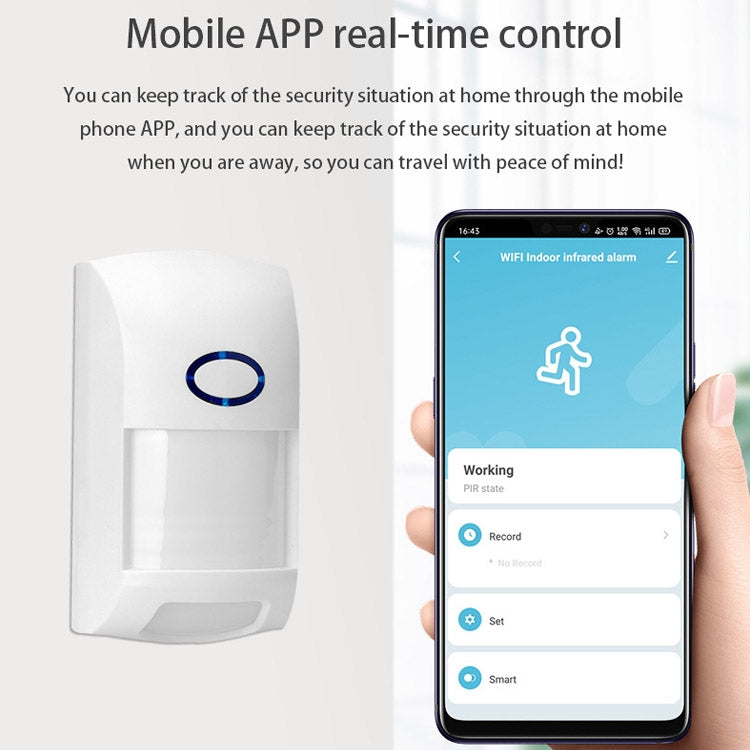 Tuya Smart App WiFi Infrared Alarm Smart Home Human Body Infrared Detector PIR - Security by buy2fix | Online Shopping UK | buy2fix