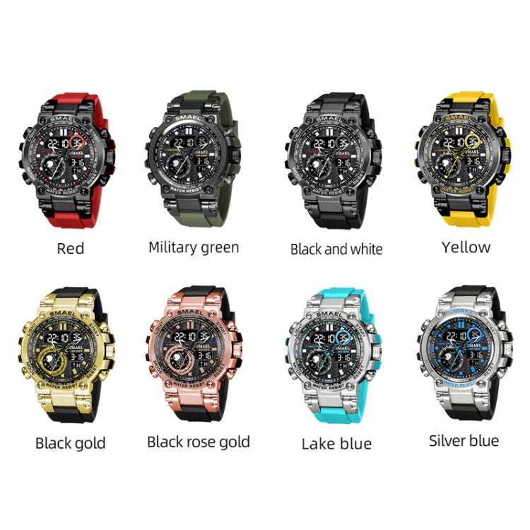 SMAEL 1803B Outdoor Waterproof Multifunctional Alloy Sports Watch(Army Green) - Sport Watches by SMAEL | Online Shopping UK | buy2fix
