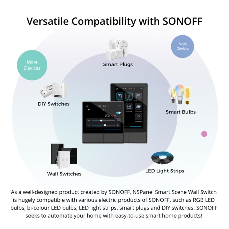 Sonoff NSPanel WiFi Smart Scene Switch Thermostat Temperature All-in-One Control Touch Screen(US) - Consumer Electronics by Sonoff | Online Shopping UK | buy2fix