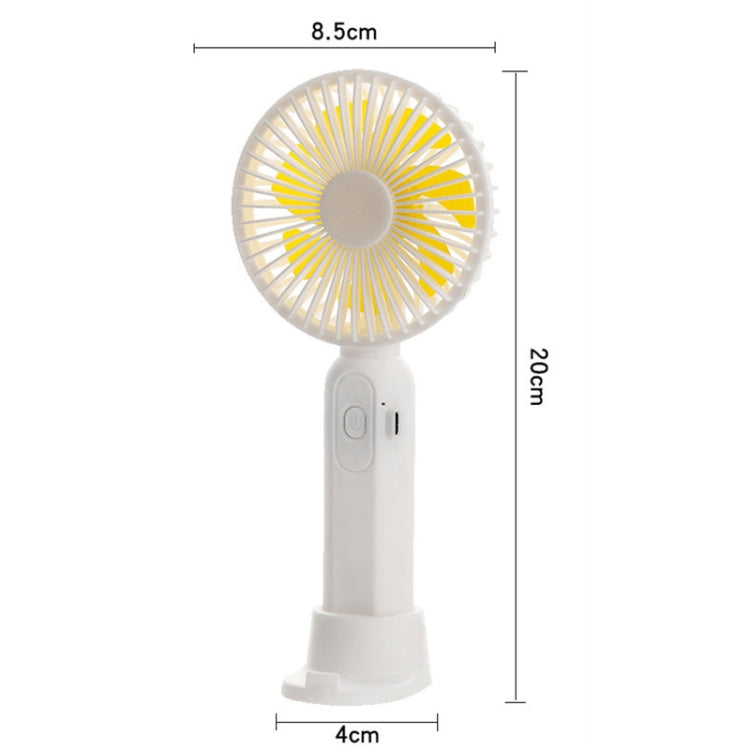 M9 Handheld Mini Fan Outdoor USB Charging Desktop Fan 1500mAh(Yellow) - Consumer Electronics by buy2fix | Online Shopping UK | buy2fix