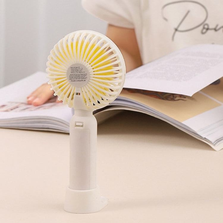 M9 Handheld Mini Fan Outdoor USB Charging Desktop Fan 1500mAh(Yellow) - Consumer Electronics by buy2fix | Online Shopping UK | buy2fix