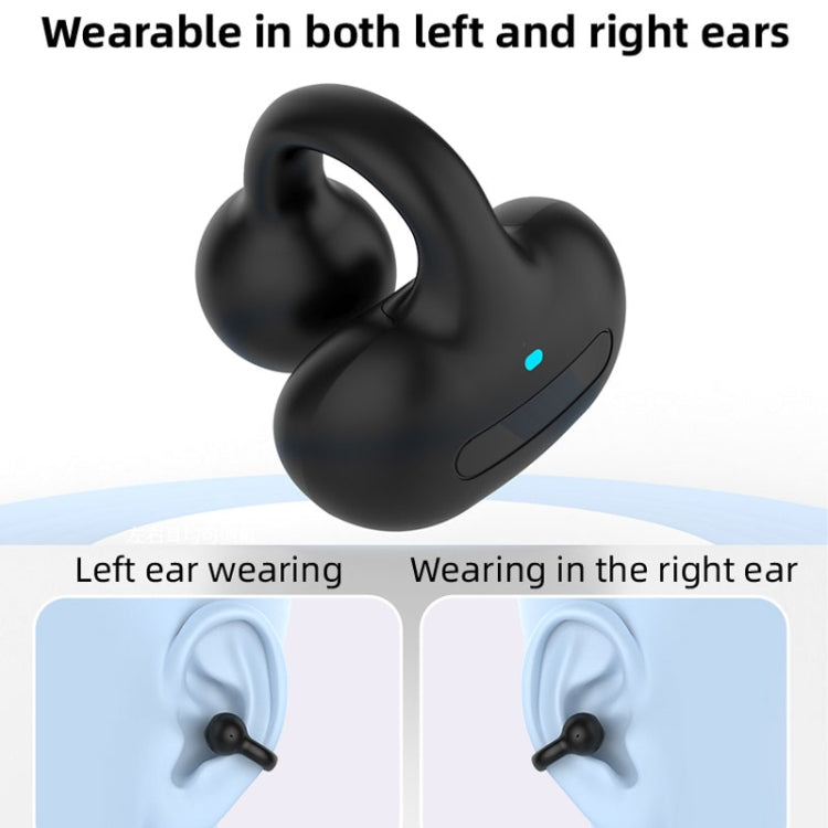 M-S8 Wireless Stereo Single Ear Clip-on Bluetooth Earphone(Black) - Bluetooth Earphone by buy2fix | Online Shopping UK | buy2fix