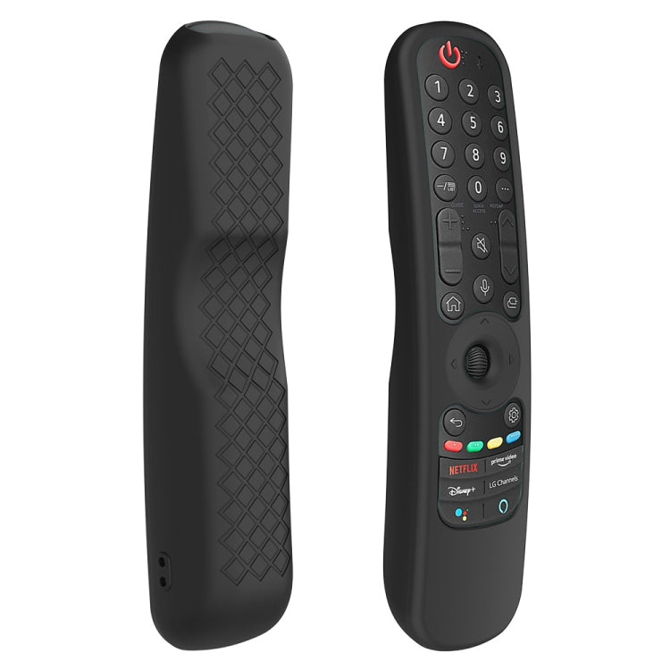 For LG AN-MR21GC / AN-MR21N / AN-MR21GA TV Remote Control Silicone Case(Black) - Remote Control Covers by buy2fix | Online Shopping UK | buy2fix