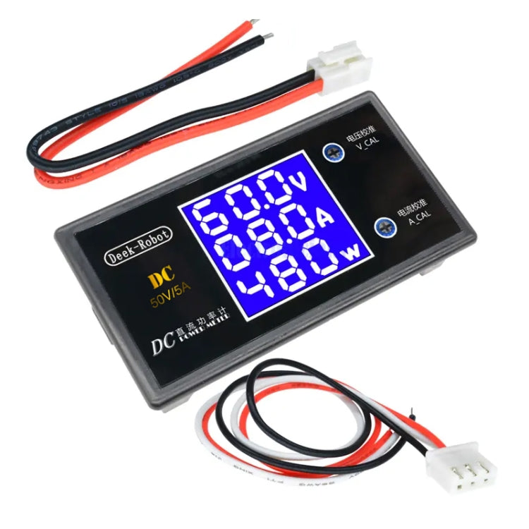 Deek-Robot X12872 50V 5A Digital 250W Power Meter Digital Display Multi-function Detector Voltmeter - Current & Voltage Tester by buy2fix | Online Shopping UK | buy2fix