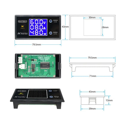 Deek-Robot X12872 50V 5A Digital 250W Power Meter Digital Display Multi-function Detector Voltmeter - Current & Voltage Tester by buy2fix | Online Shopping UK | buy2fix