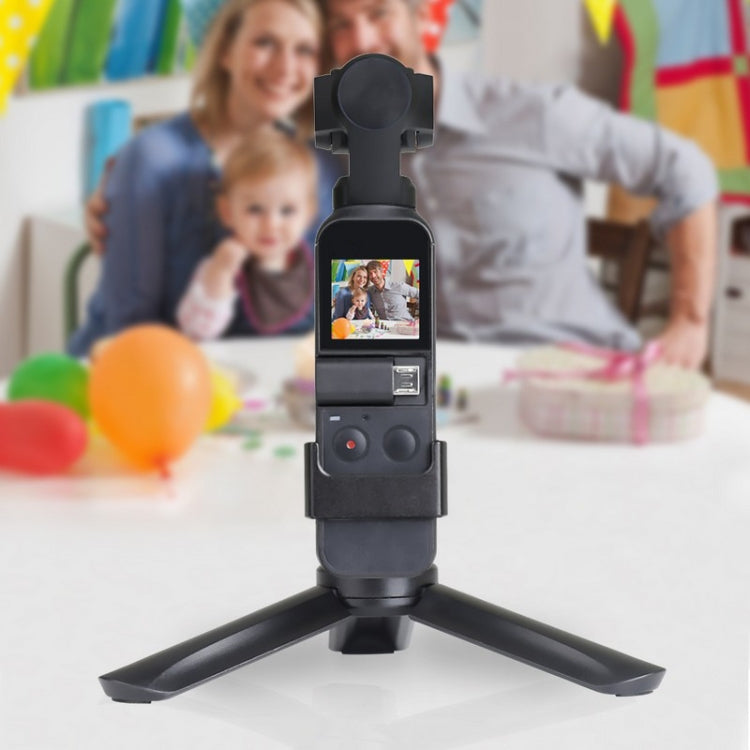 RCGEEK for DJI OSMO Pocket 2 Universal Mini Tripod PTZ Camera Accessories(Black) - Mount & Holder by buy2fix | Online Shopping UK | buy2fix