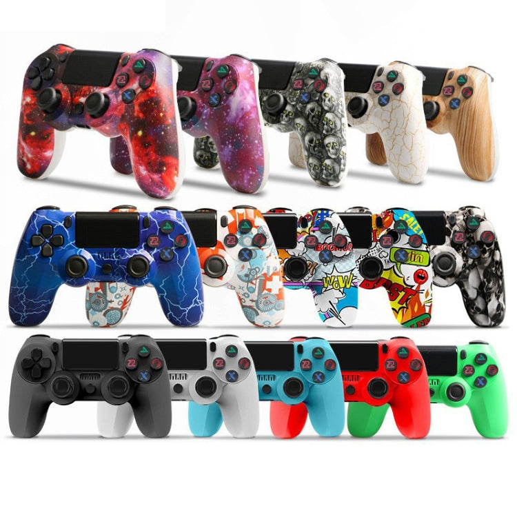 For PS4 Wireless Bluetooth Game Controller With Light Strip Dual Vibration Game Handle(Letter) - Gamepads by buy2fix | Online Shopping UK | buy2fix