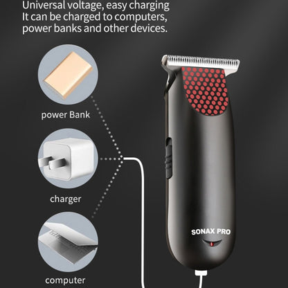 SONAX PRO SN-8101 Home Electric Haircutter Portable USB Push Shears - Hair Trimmer by SONAX PRO | Online Shopping UK | buy2fix