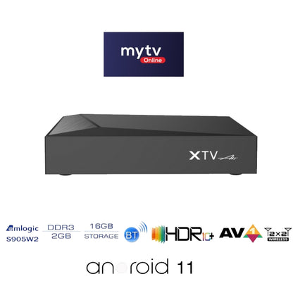 XTV Air 2GB+16GB Infrared Remote Control Version Mini HD 4K Android TV Box Network Set-Top Box Amlogic S905w2 Quad Core(AU Plug) - Amlogic S905 by buy2fix | Online Shopping UK | buy2fix