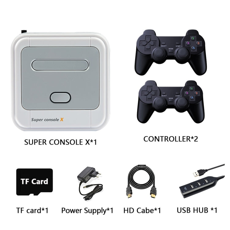 Super Console X 64GB 30000+ Games Wireless 4K HD 3D Double Game Console Box, US Plug - Pocket Console by buy2fix | Online Shopping UK | buy2fix