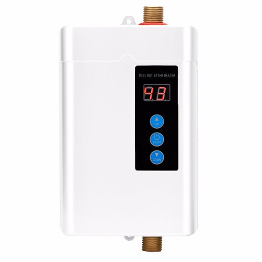 US Plug 3000W  Electric Water Heater With Remote Control Adjustable Temperate(White) - Water Heaters & Parts by buy2fix | Online Shopping UK | buy2fix