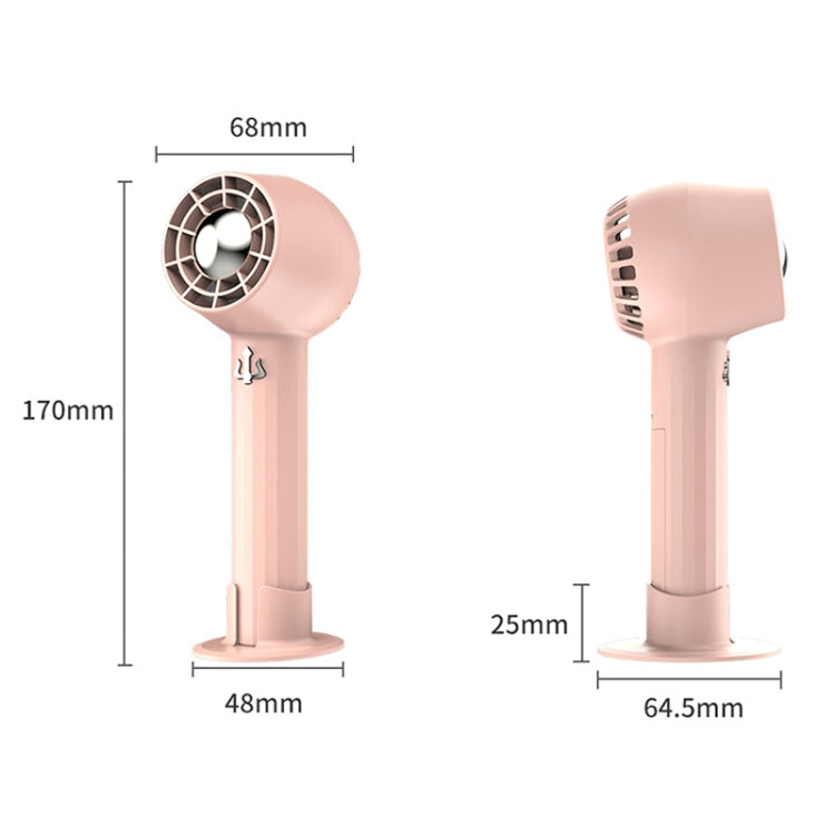 USB Mini Handheld Fan Mute Desktop Portable Outdoor Turbo Fan(Girl Pink) - Electric Fans by buy2fix | Online Shopping UK | buy2fix