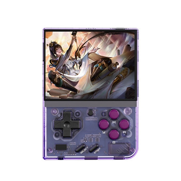 Miyoo Mini Plus 3.5 Inch IPS Screen Retro Handheld Game Console 128GB 28K Games(Transparent Purple) - Pocket Console by buy2fix | Online Shopping UK | buy2fix