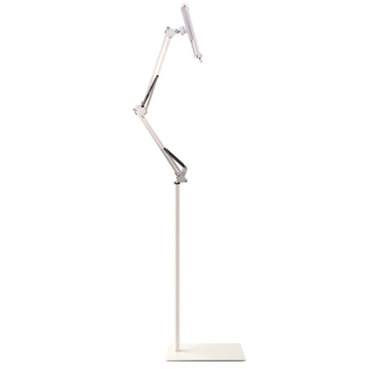 175cm Mobile Phone Tablet Live Broadcast Bedside Lifting Bracket Cantilever Floor Model (White) - Lazy Bracket by buy2fix | Online Shopping UK | buy2fix