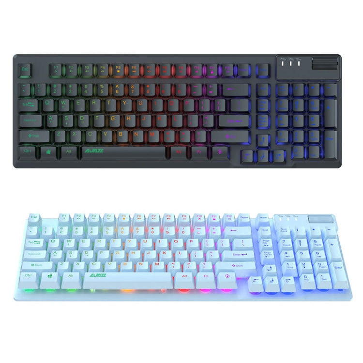 Ajazz AF981 96 Keys Office Gaming Illuminated Wired Keyboard, Cable Length: 1.6m(Black) - Wired Keyboard by Ajazz | Online Shopping UK | buy2fix