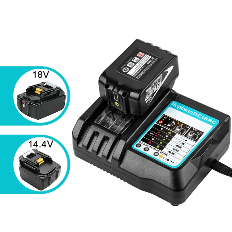 For Makit DC18RA / DC18RC 14.4V-18V Cordless Power Tool Battery Charger(UK Plug) - Electric Saws & Accessories by buy2fix | Online Shopping UK | buy2fix