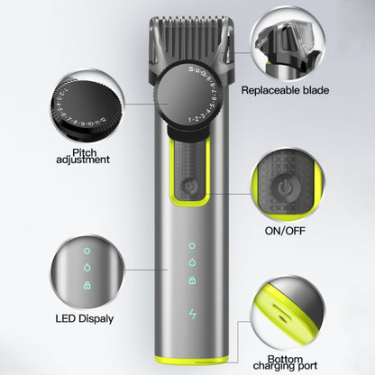 IPX5 Waterproof Men Multi-Functional Barber 4 In 1 Shaver Nose Hair Set USB Charging Push - Hair Trimmer by buy2fix | Online Shopping UK | buy2fix