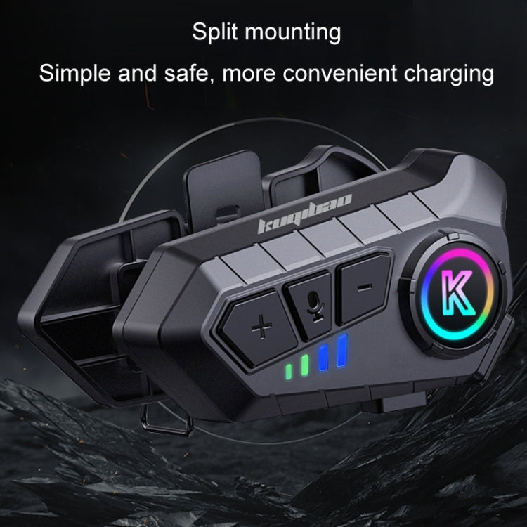 KUQIBAO K11 Motorcycle Helmet Waterproof Subwoofer Bluetooth Headphones(Hard Microphone) - Motorcycle Walkie Talkie by KUQIBAO | Online Shopping UK | buy2fix