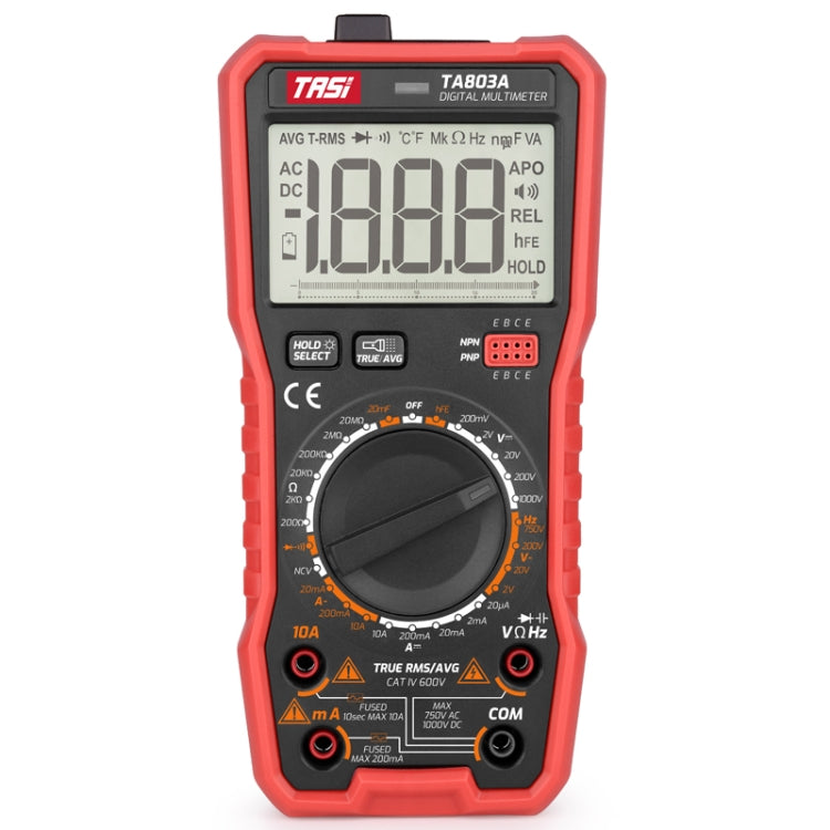 TASI TA803A Digital High Precision Multimeter Digital Display Household Multifunction Electrician Multimeter - Digital Multimeter by TASI | Online Shopping UK | buy2fix