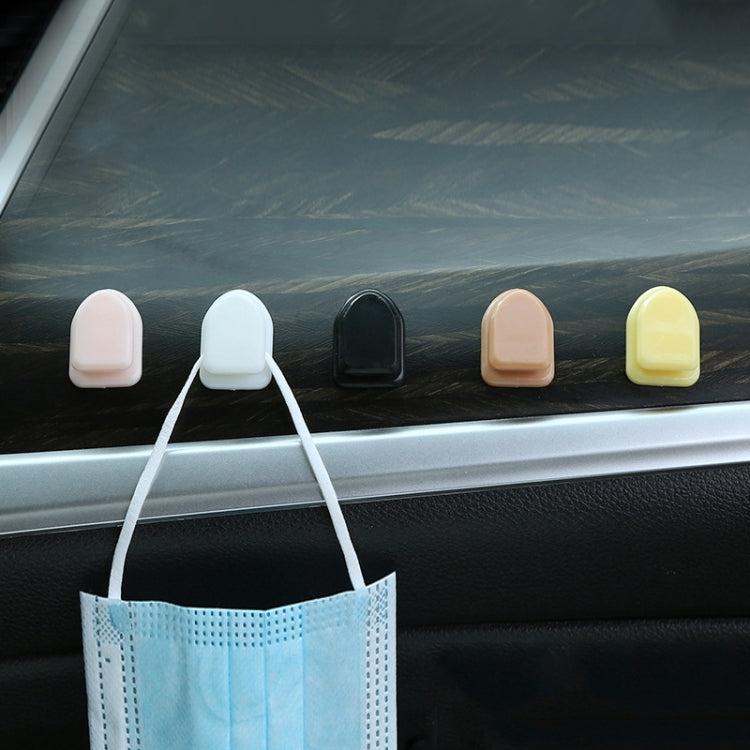 Mini Car Front Row Central Control Convenient Self-adhesive Hook, Color: White - Car Holders by buy2fix | Online Shopping UK | buy2fix