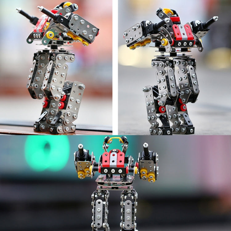 Walking Human High Difficulty Assembly Building Block Toys Handmade Assembly Robot Metal Model - Building Blocks by buy2fix | Online Shopping UK | buy2fix