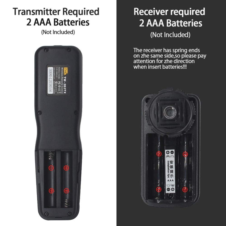 For Sony S1 Pixel TW283 Shutter Wireless Delay Remote Control SLR Shutter Flasher - Wireless Remote Control by Pixel | Online Shopping UK | buy2fix