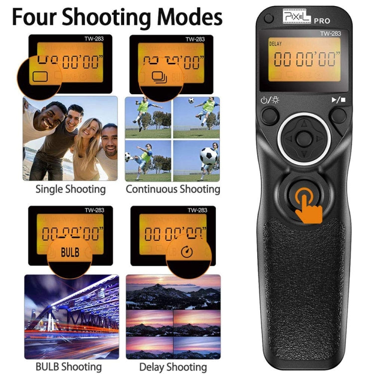 For Canon E3 Pixel TW283 Shutter Wireless Delay Remote Control SLR Shutter Flasher - Wireless Remote Control by Pixel | Online Shopping UK | buy2fix