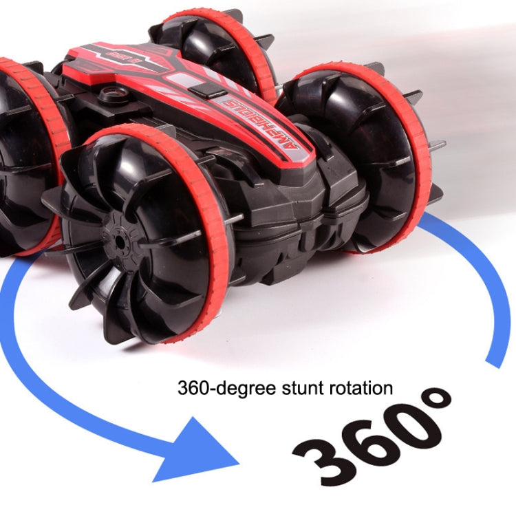 2.4G Amphibious Stunt Remote Control Car Double-sided Rolling Driving Children Electric Toys(Red) - RC Cars by buy2fix | Online Shopping UK | buy2fix